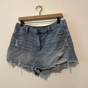 Aerie Light Blue Distressed Jean Shorts